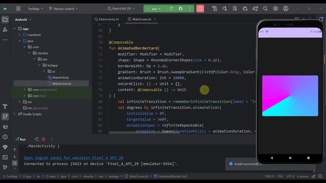Implement an Animated Border on your component with Jetpack Compose! смотреть онлайн