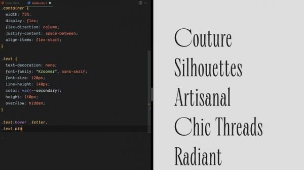 Link Hover Animation | HTML, CSS & JavaScript | JavaScript Hover Effect