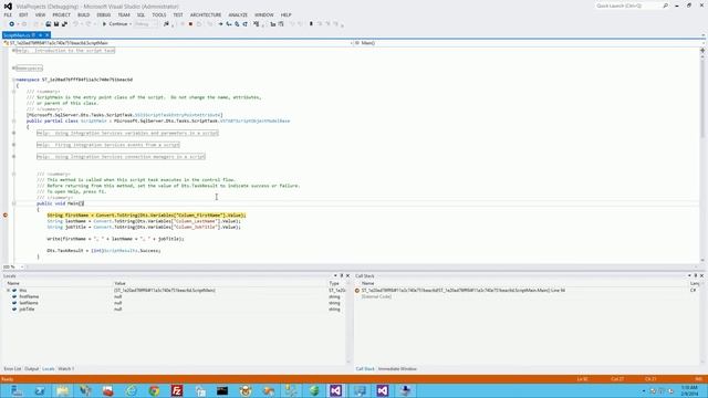 MSSQL - How to debug an SSIS Package and Script Task смотреть онлайн