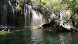 Шум водопада и пение птиц в 4K | Расслабляющая музыка тропического водопада | Водопад 4K | Природа
