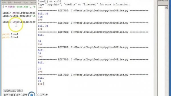 Input Files, Loops and Lists in Python - Quick Tutorial (not perfect)