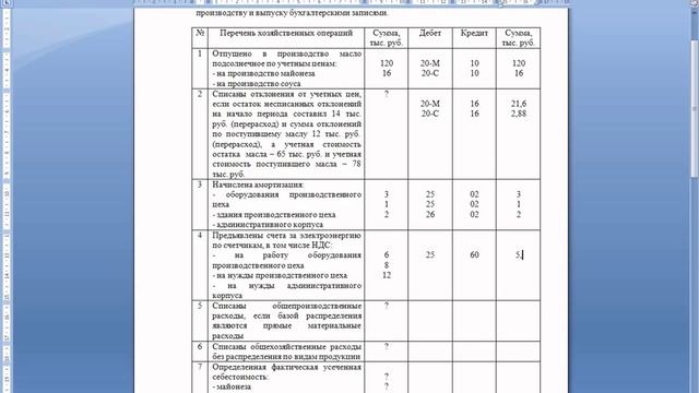 Задачи по бухучету с проводками | Учет затрат на производство продукции | Бухгалтерский учет смотреть онлайн