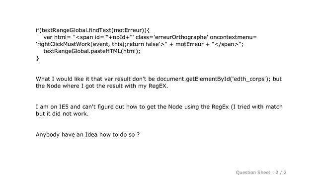 HTML : retrieve parentNode of text with regex Javascript смотреть онлайн