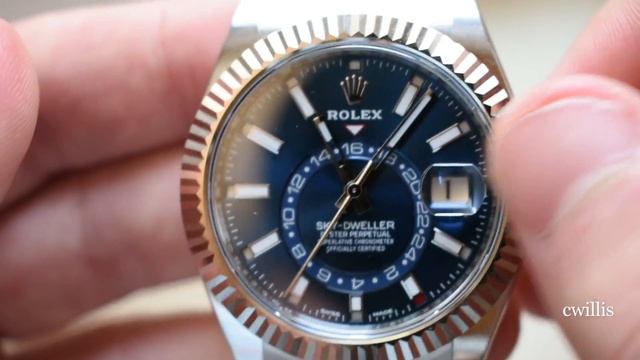 Blue Rolex SkyDweller - How to Use the Ring Command Bezel смотреть онлайн