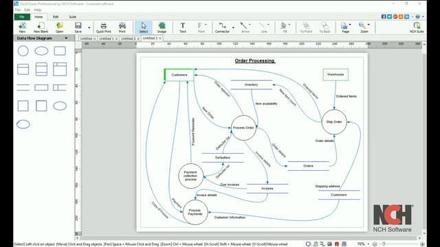 How to Use Flowchart and Diagram Templates | ClickCharts Software Tutorial смотреть онлайн