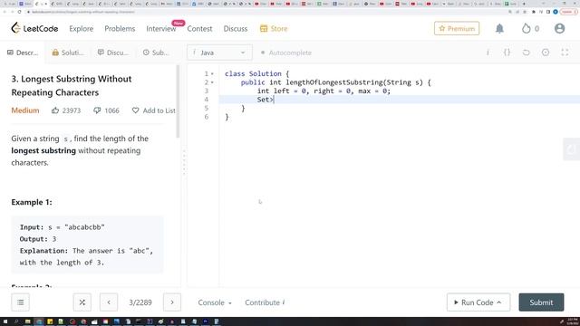 Longest Substring Without Repeating Characters - Leetcode 3 - Java смотреть онлайн