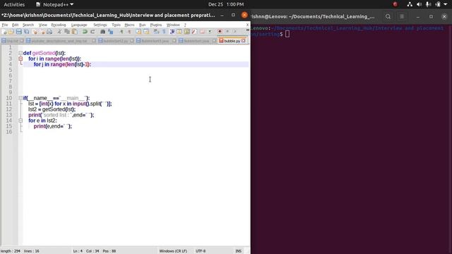 bubble sort python Code смотреть онлайн