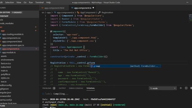 Part-6 : Form Builder in Angular 8 | Angular Form Tutorials | Angular 8/12 tutorials смотреть онлайн