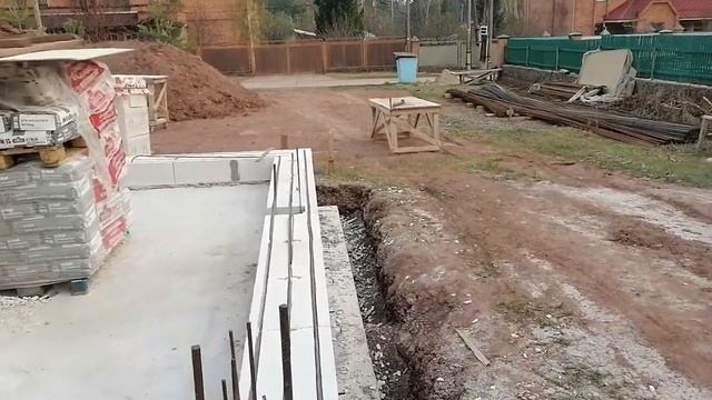 процесс кладка второго ряда