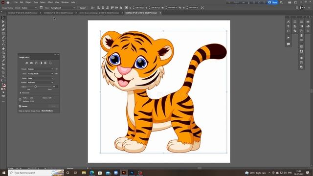 How to Convert JPG image to a Vector in Illustrator 2022 смотреть онлайн