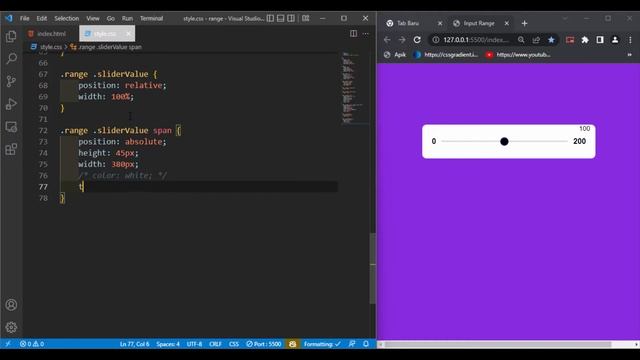 How to Make Range Slider in HTML and CSS | Range Slider HTML CSS Javascript смотреть онлайн