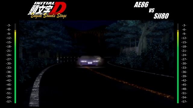Initial D Engine Sounds Stage - AE86 vs Sil80 смотреть онлайн