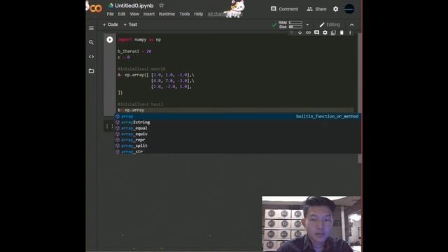Metode Jacobi & Gauss Jordan live coding python...! смотреть онлайн