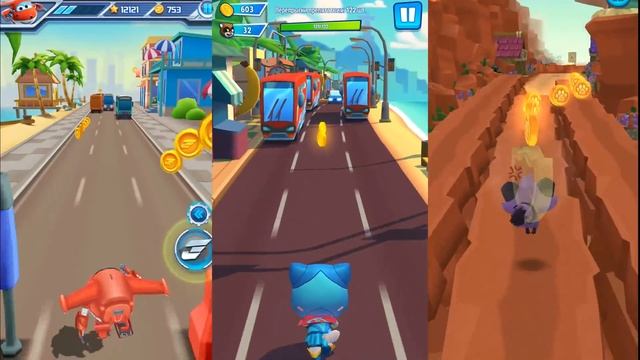 ГОВОРЯЩИЙ ТОМ ПОГОНЯ ГЕРОЕВ VS Dash Tag - Fun Endless Runner против Super Wings 69 смотреть онлайн