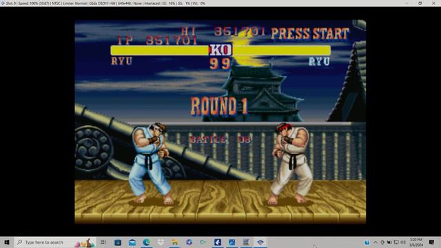 Street Fighter 2 Turbo HF PS2 смотреть онлайн