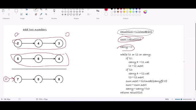 ADD TWO NUMBERS (LeetCode) LinkedList PROBLEM.(Easiest Solution Python) смотреть онлайн