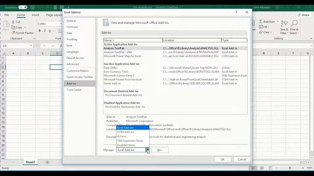 Video #4: Activate The Power Pivot Add In