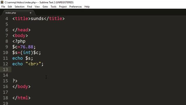 PHP Casting Strings and Floats to Integers#Cast float to int#Cast string to int.... смотреть онлайн