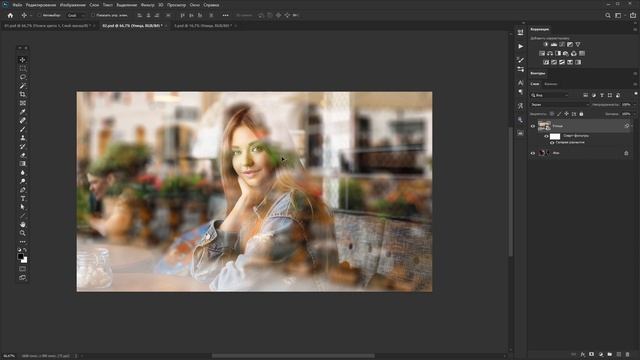 Реалистичное отражение в стекле | Уроки Фотошопа смотреть онлайн