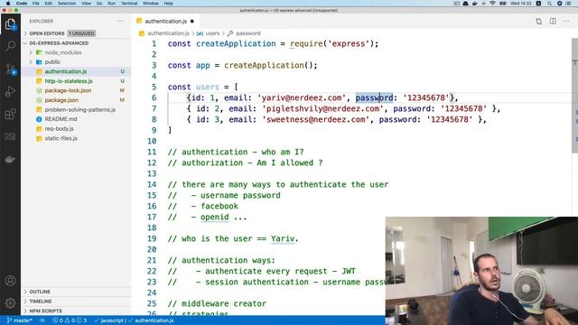17 - express patterns - passport, authentication, authorization смотреть онлайн