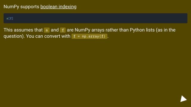 How to filter a numpy array using another array's values? смотреть онлайн