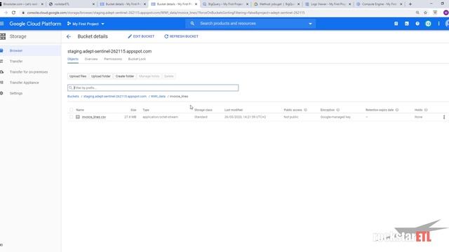 Loading data from Google Cloud Storage into BigQuery using rockstarETL смотреть онлайн