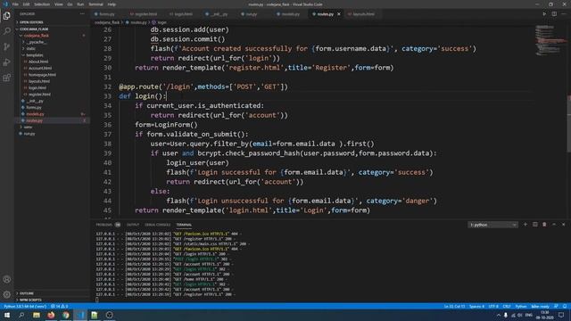 #11 Python Flask Tutorial - Flask Login Tutorial - Manage User Session in 3 Steps смотреть онлайн