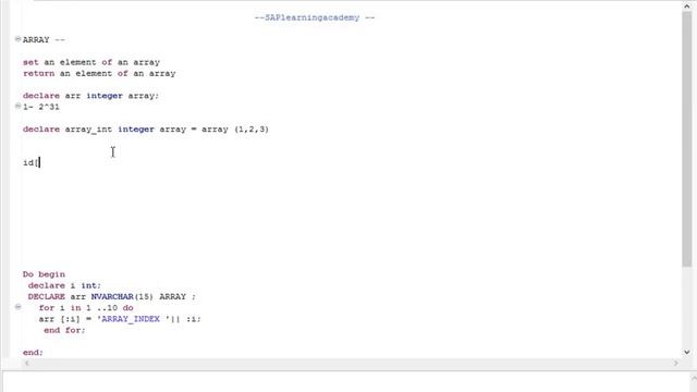 SQL Script Tutorial 19 - Array in SQL Script | How to declare an array in SQL Script смотреть онлайн
