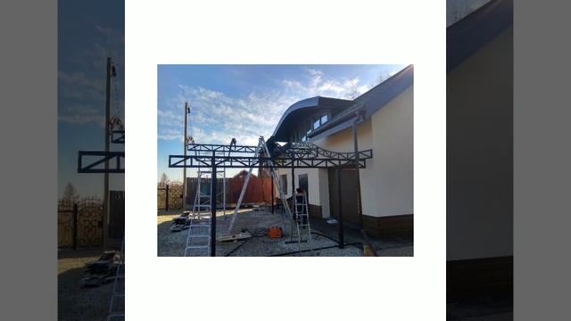 Навес для машины от Мир Металла76 контакты 8 (915) 989 19 56