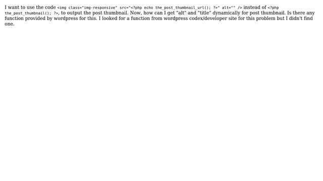 Wordpress: How to write "alt" tag in image for wordpress code? смотреть онлайн