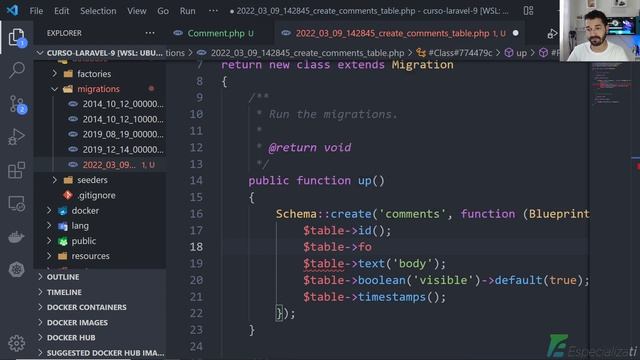 22 - Criar Model, Migration e Relacionamentos de Comentários no Laravel смотреть онлайн