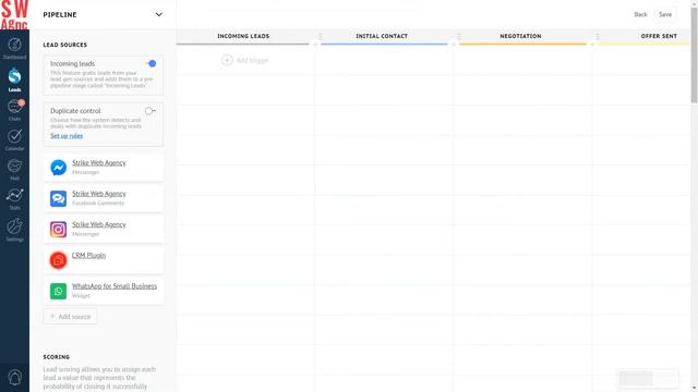 Incoming Leads Stage in Kommo смотреть онлайн