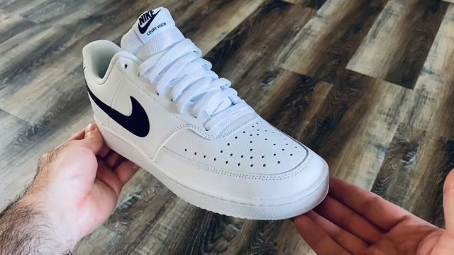 NIKE COURT VISION WHITE/BLACK смотреть онлайн