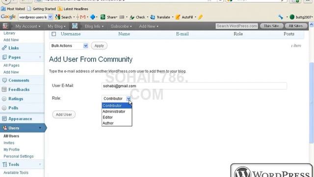 Learn WordPress In Urdu Lesson #25 || How To add User In WordPress Site Or Blog || смотреть онлайн