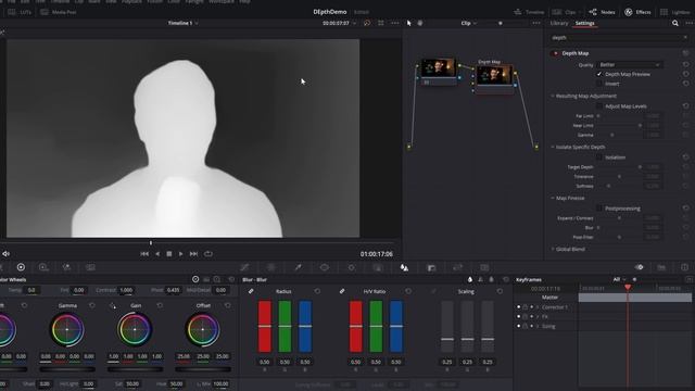 How to use the brand new DEPTH MAP tool in Davinci Resolve 18 Studio! Full Overview & Tutorial смотреть онлайн