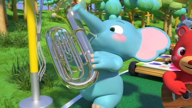 Musical Instruments Song | CoComelon Animal Time | Animals For Kids