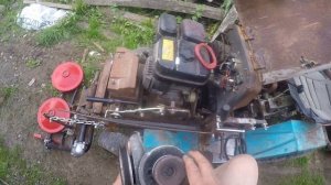 Роторная косилка на самодельном минитракторе (полный обзор крепления и привода косилки)