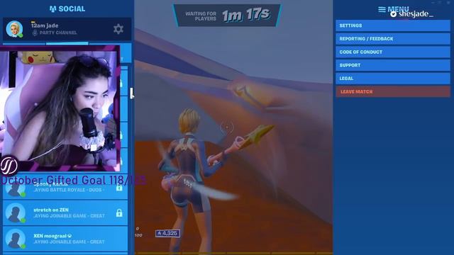 ShesJade Fortnite | Solo Good Controller Player!