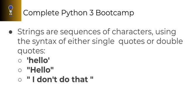 Python Object and Data Structure Basics Part #2 | Variable Assignment and Introduction to Strings смотреть онлайн