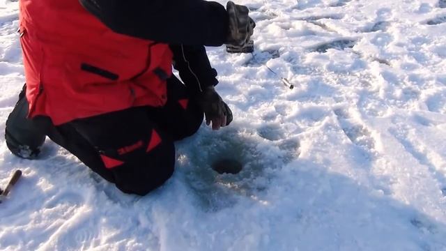 Зимняя рыбалка на Горьковском водохранилище: нежданная щука на балансир смотреть онлайн