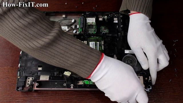 How to disassemble and clean laptop HP ProBook 4515s смотреть онлайн