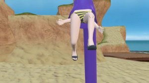 Purple Tentacle vore Ino and Tsunade!!!Beach Vore🏖️