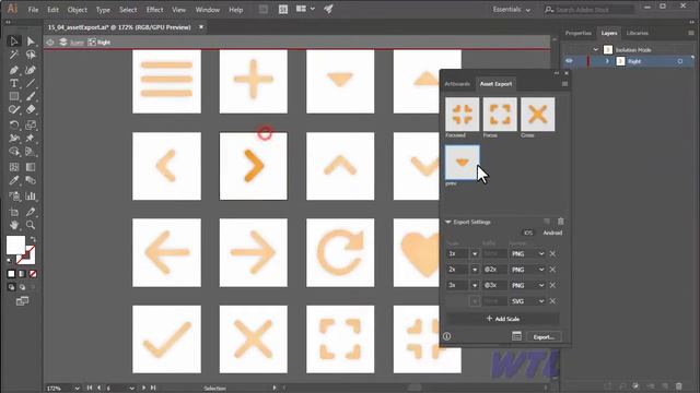 Asset Export Panel Adobe illustrator Tutorial in Hindi 55/56 смотреть онлайн