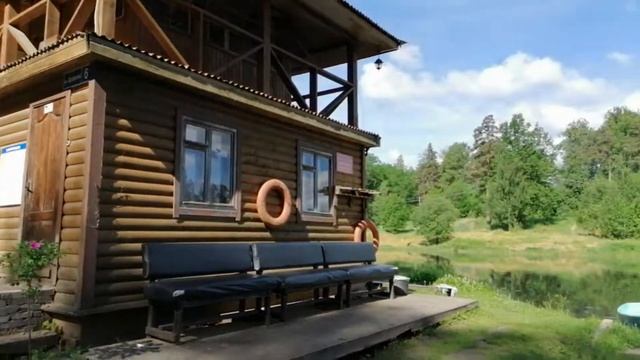 Река Оредеж, лодочная станция в п.Сиверский. 14.06.2021. смотреть онлайн