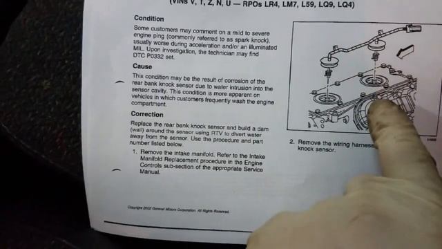 GMC Chevy P0332 P0327 Knock Sensor Circuit Low Input "TSB" смотреть онлайн