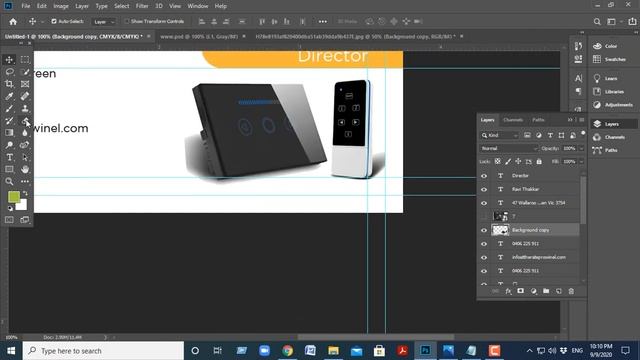 How to Create a Professional Visiting Card or Business card and use Mockup in Photoshop cc 2019 смотреть онлайн
