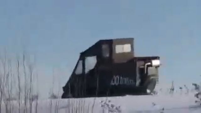 Самодельные гусеничные вездеходы "ЖУК-1 и 2"-зимние покатушки. смотреть онлайн