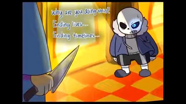 UNDERTALE COMIC DUB TV SANS VS CHARA TRY NOT TO LAUGH!!! смотреть онлайн