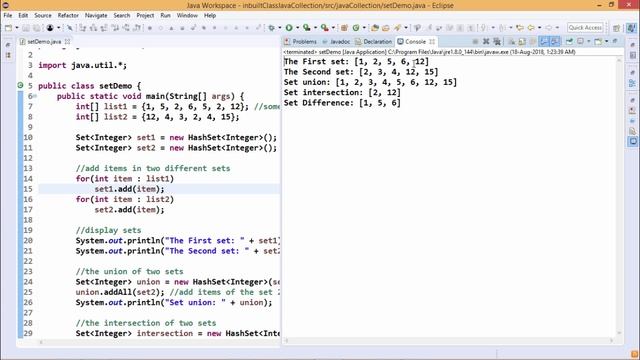 Java Essentials - Sets in java смотреть онлайн