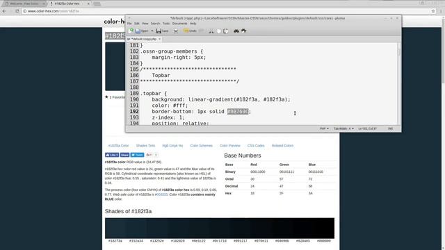 Open Source Social Network Part 3 – Step by Step How To Change Color Of TopBar and Hover смотреть онлайн